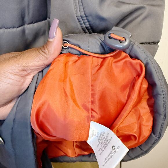 Nordic Track Orange & Gray Colorblock Full Zip Puffer Vest Jacket Mens Size XXL - Picture 6 of 11